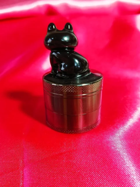 Sitting Kitty Herb Grinder | Cute Black Cat Companion Sitting Kitty Herb Grinder | Cute Black Cat Companion