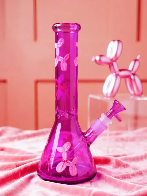 Balloon Dog Purple Glass Bong | Pink Pop Art Dreams Balloon Dog Purple Glass Bong | Pink Pop Art Dreams