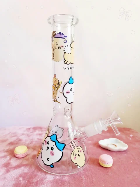 Chiikawa, Hachiware & Usagi Glass Bong | Everyday Kawaii Adventures Chiikawa, Hachiware & Usagi Glass Bong | Everyday Kawaii Adventures