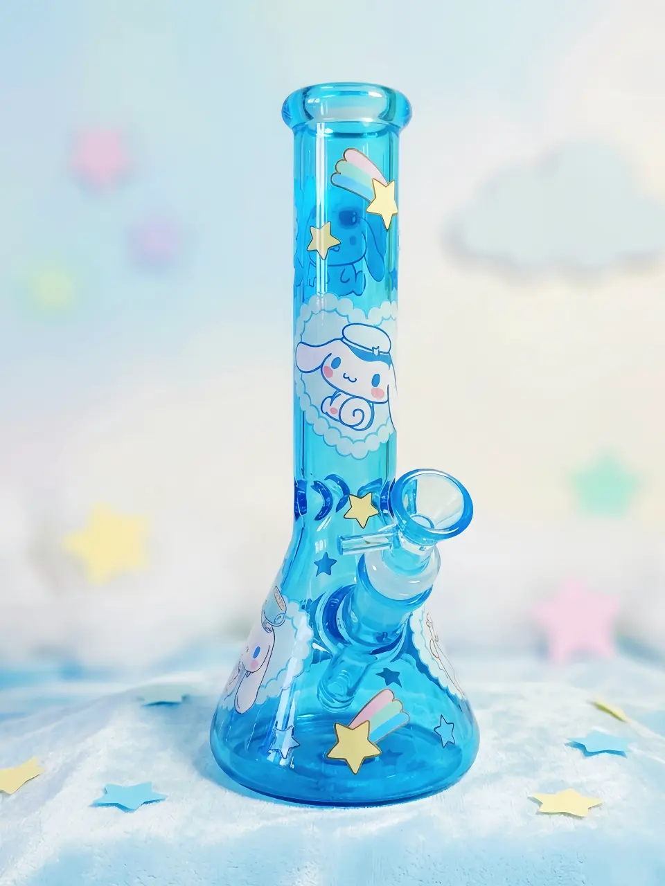 Cinnamoroll Cloud & Starry Sky Beaker Glass Bong | Dream Above the Clouds