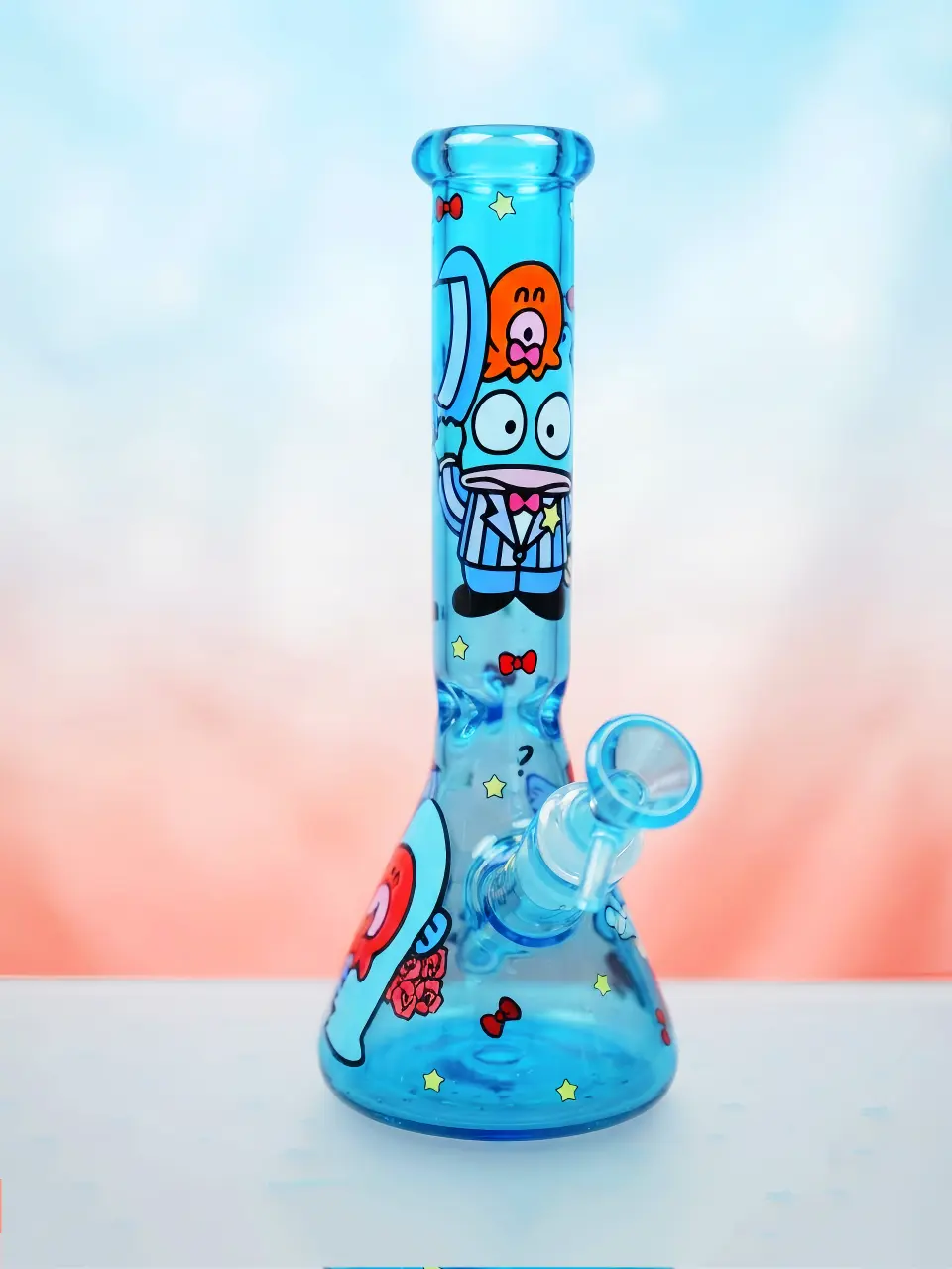 Hangyodon Ocean Blue Beaker Glass Bong | Retro Dreams