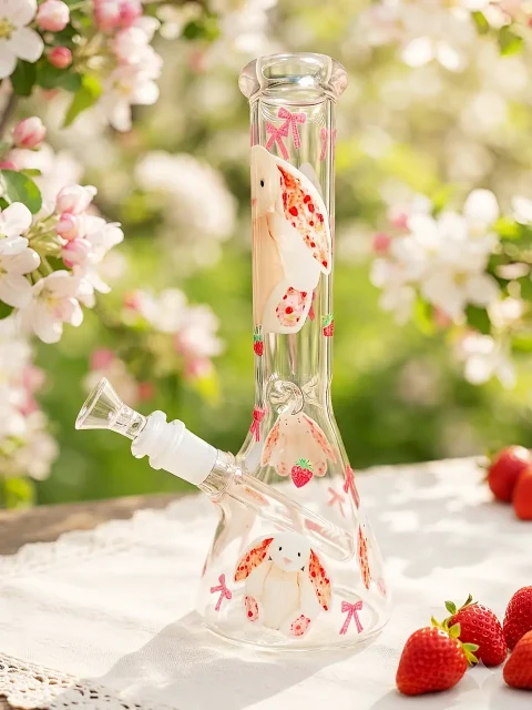 Jellycat Bashful Bunny Strawberry Glass Bong | Strawberry Bunny Picnic Jellycat Bashful Bunny Strawberry Glass Bong | Strawberry Bunny Picnic