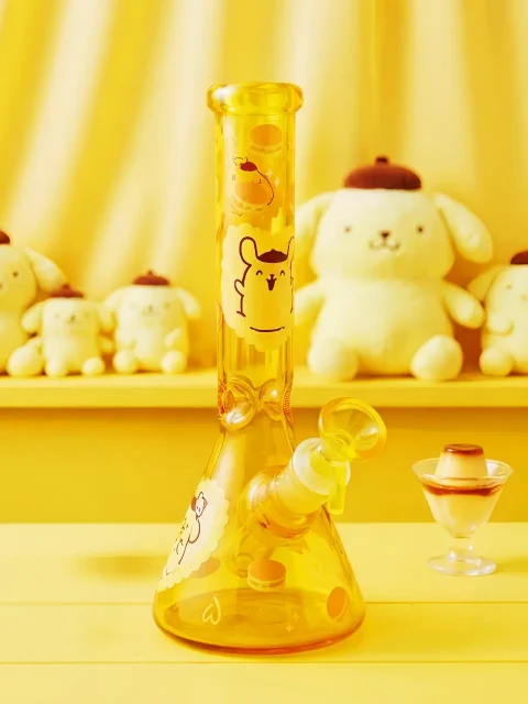Pompompurin Caramel Honey Glass Bong | Sweet Café Dreams