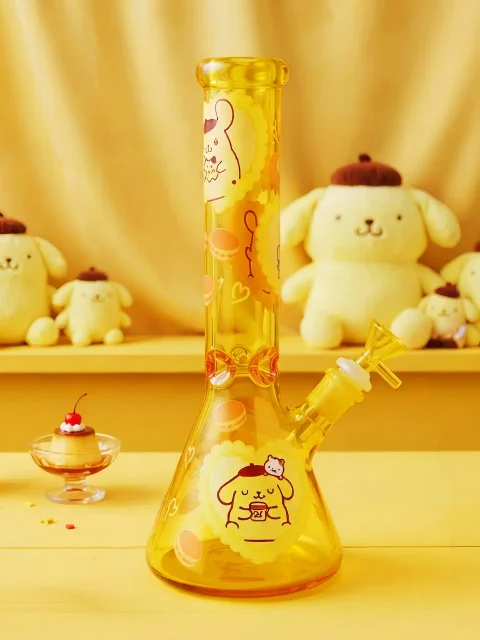Pompompurin Caramel Honey Glass Bong | Sweet Café Dreams Pompompurin Caramel Honey Glass Bong | Sweet Café Dreams