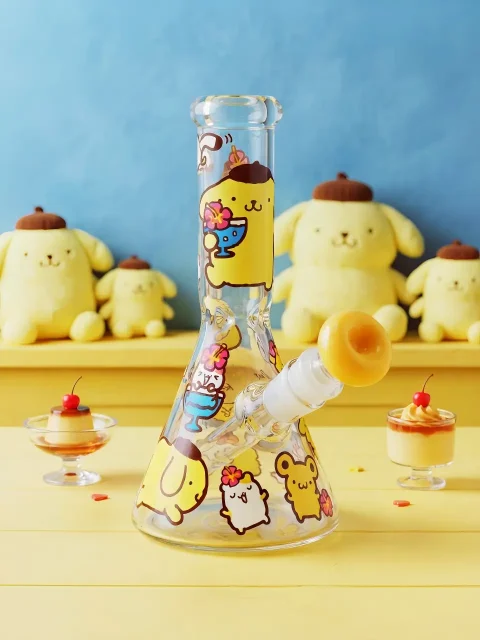 Pompompurin Summer Island Glass Bong | Tropical Vacation Dreams