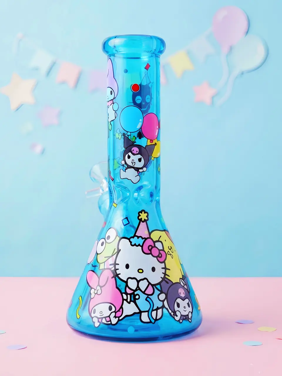 Sanrio Friends Birthday Glass Beaker Bong | Celebrate Every Wish