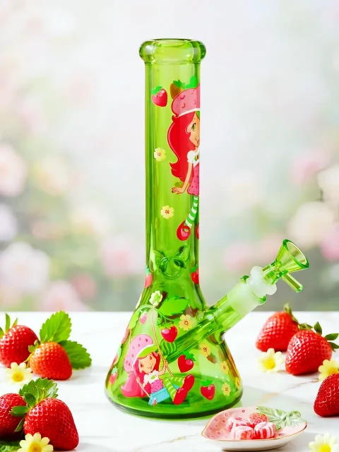 Strawberry Shortcake Berry Blossom Glass Bong Strawberry Shortcake Berry Blossom Glass Bong