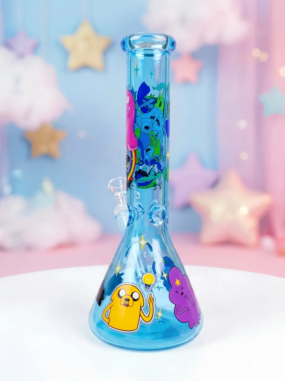 💙 Adventure Time Blue Glass Bong | Land of Ooo