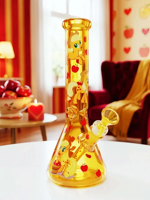 Applejack Amber Glass Bong | Sweet Apple Harvest