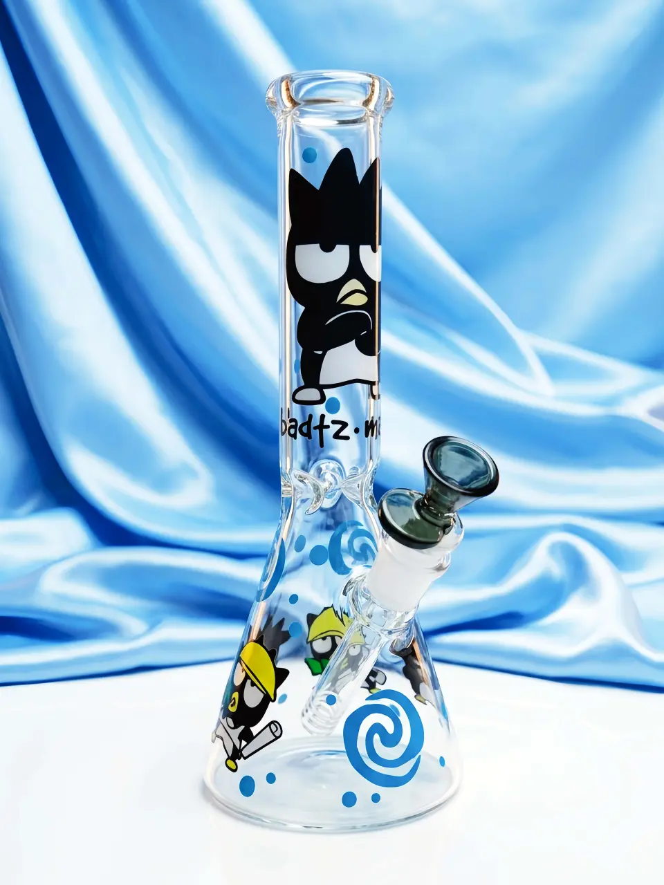 Badtz-Maru Blue Rebel Glass Bong | Little Penguin Energy