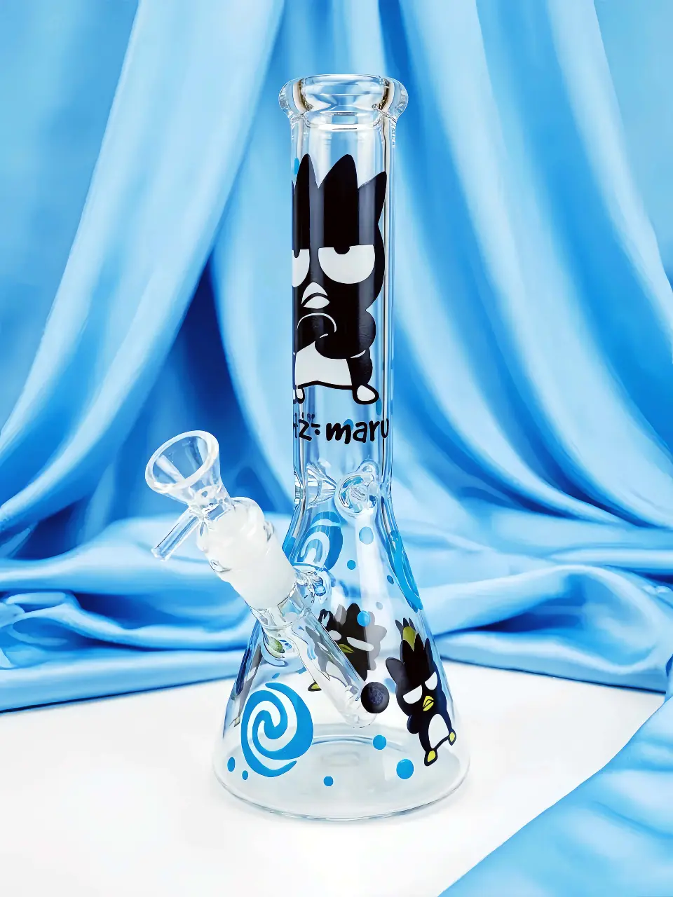 Badtz-Maru Blue Rebel Glass Bong | Little Penguin Energy