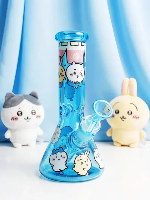 Chiikawa & Friends Sky Blue Glass Bong | Little Blue Comforts