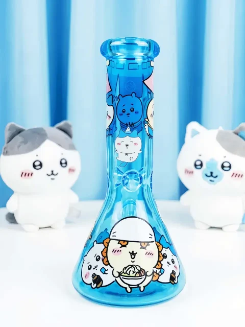 Chiikawa & Friends Sky Blue Glass Bong | Little Blue Comforts Chiikawa & Friends Sky Blue Glass Bong | Little Blue Comforts