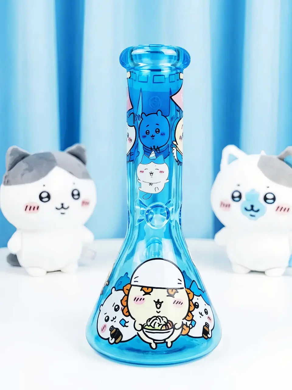 Chiikawa & Friends Sky Blue Glass Bong | Little Blue Comforts