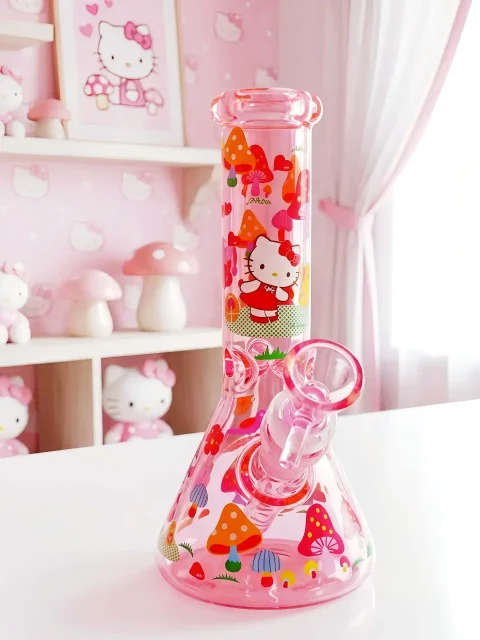 Hello Kitty Pink Glass Bong | Woodland Daydream