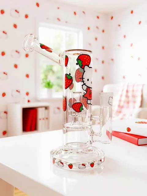 Hello Kitty Strawberry Glass Bong | Berry Garden Hello Kitty Strawberry Glass Bong | Berry Garden