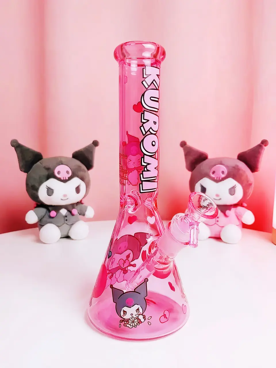Kuromi Pink Punk Glass Bong | Broken Heart Club