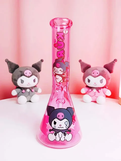 Kuromi Pink Punk Glass Bong | Broken Heart Club