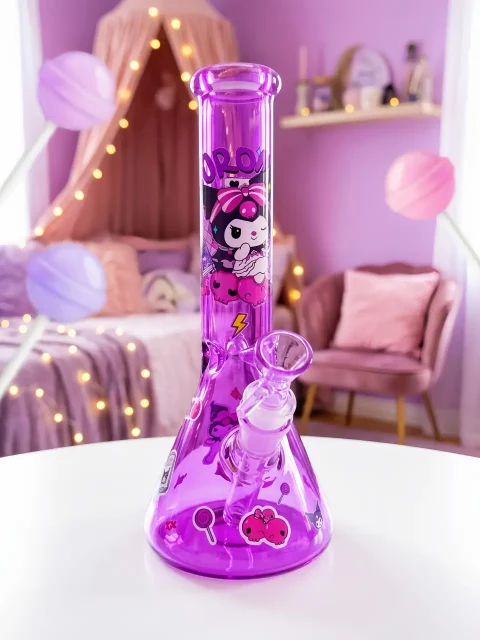Kuromi Purple Devil Glass Bong | XOXO After Dark