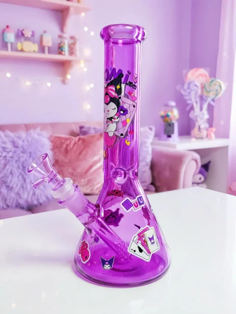 Kuromi Purple Devil Glass Bong | XOXO After Dark Kuromi Purple Devil Glass Bong | XOXO After Dark