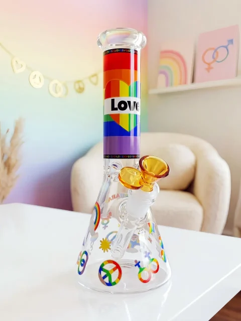 🌈 Pride Rainbow Glass Bong | Love in Color