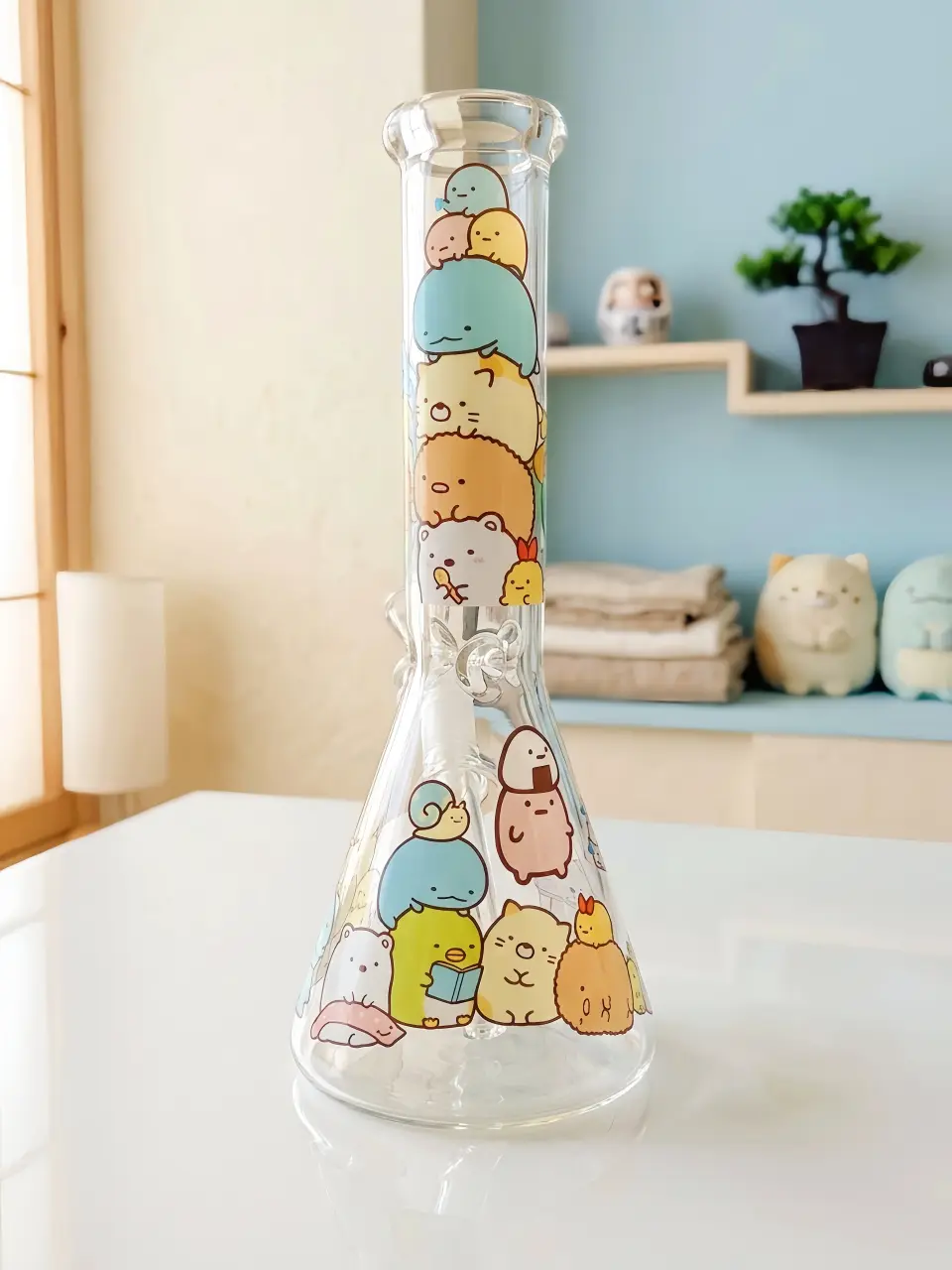 🧸 Sumikkogurashi Stacking Glass Bong | Cozy Corner