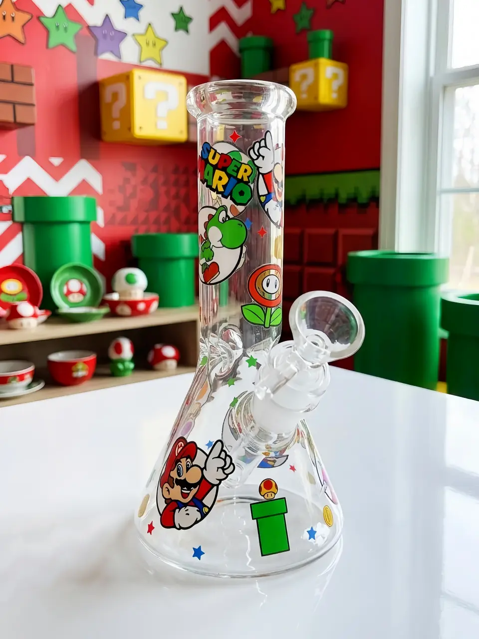 🍄 Super Mario Glass Bong | Mushroom Kingdom Magic