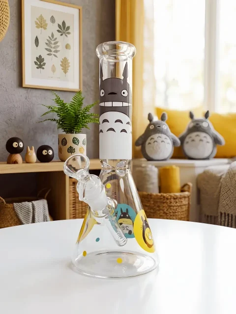 Totoro Smiling Forest Glass Bong | Little Woodland Wonders