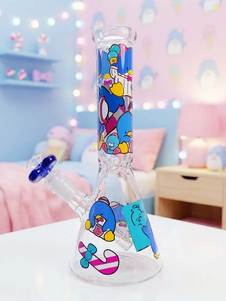 🐧 Tuxedosam Blue Glass Bong | Sailor Daydream